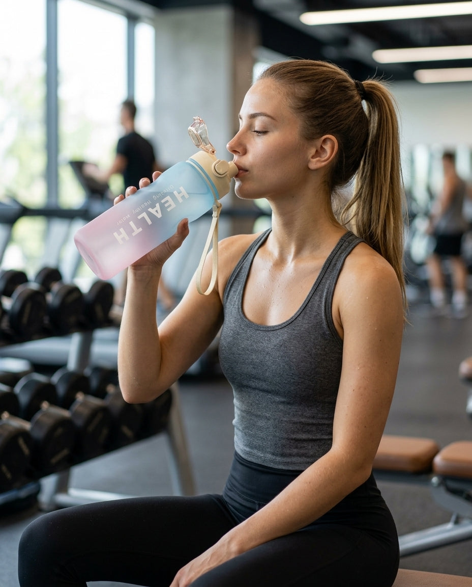 Botella De Agua Motivacional 4 En 1